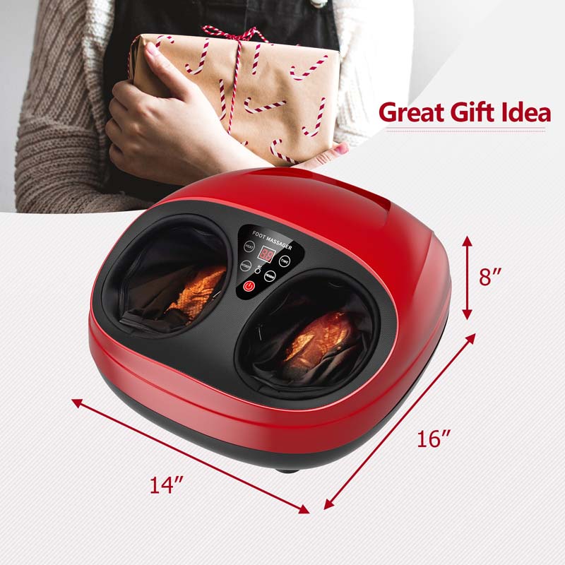 Foot Massager Machine with Heat & Remote, Shiatsu Foot Massager with Deep 3D Kneading Rolling Relieves Plantar Fasciitis