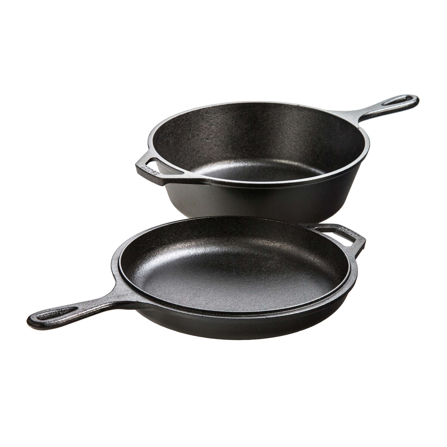 Lodge Logic Cast Iron Skillet Set 10 in. 3.2 qt Black