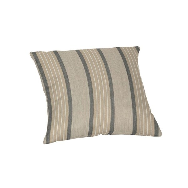 18 inch square Striped Sunbrella Throw Pillow in 20 fabric choices