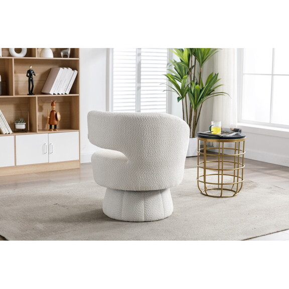 360 Degree Swivel Cuddle Barrel Accent Chairs  Rou...