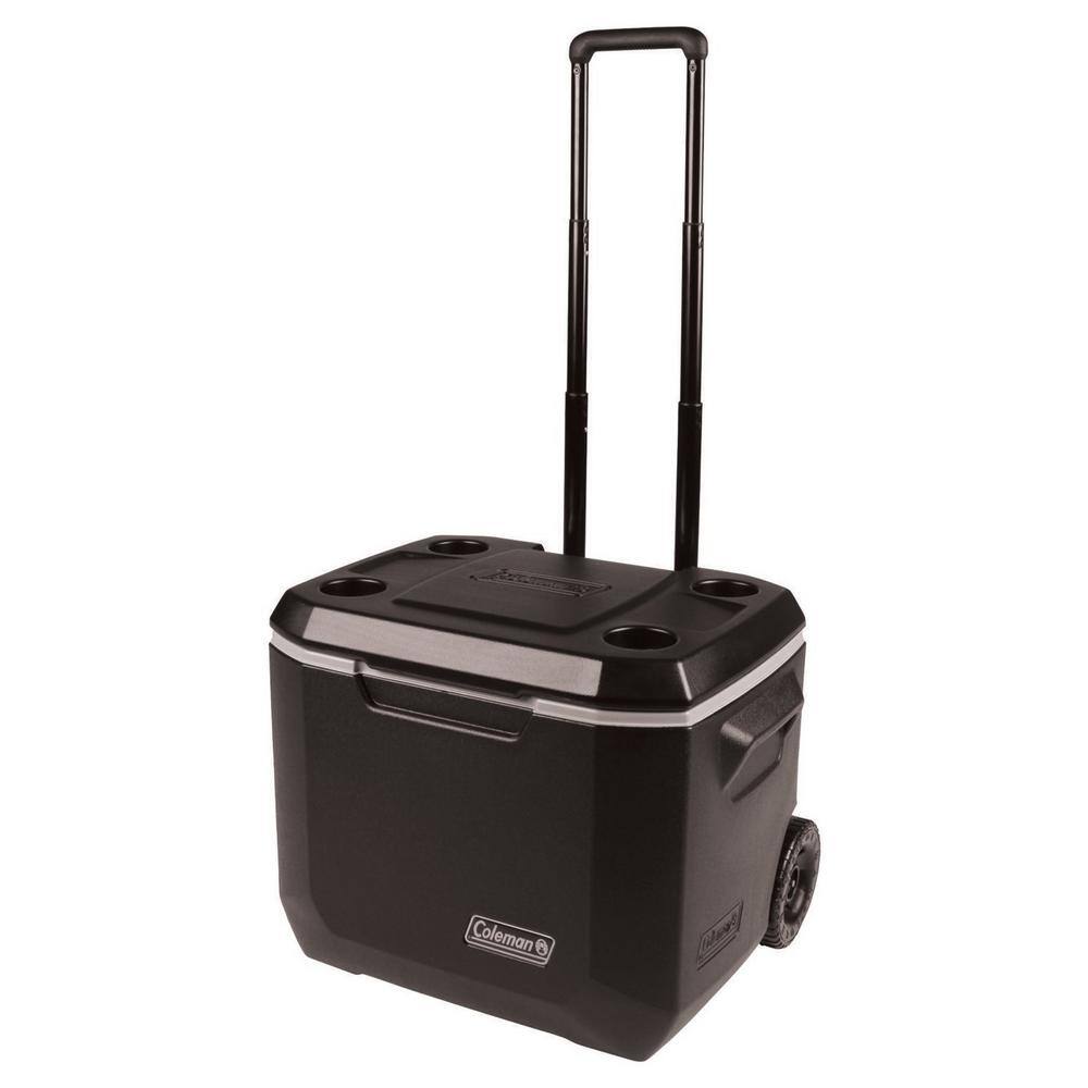 Coleman 50 Qt. Xtreme 5-Day Hard Cooler with Wheels in Black 3000005361