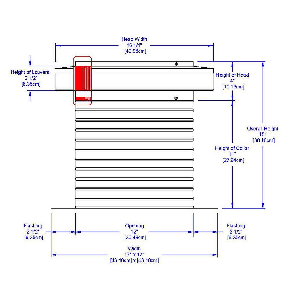 Active Ventilation 12 in. Dia Keepa Vent an Aluminum Roof Vent for Flat Roofs KV-12