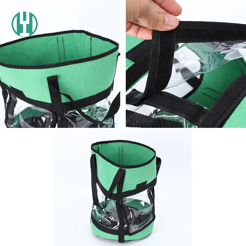 Hyh Green Potato Planter Grow Bags With Transparent Window For Garden Supplies