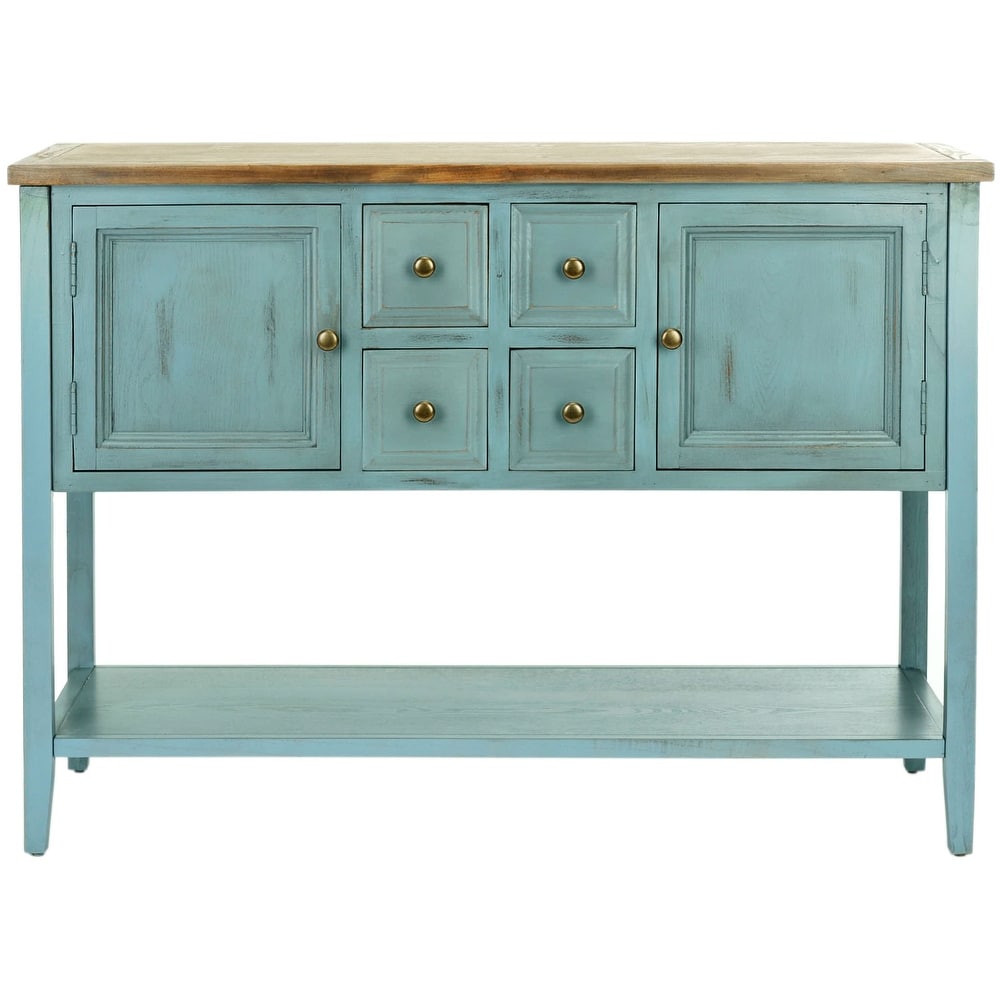 SAFAVIEH Brighton French Blue Finish Storage Sideboard   45.7\