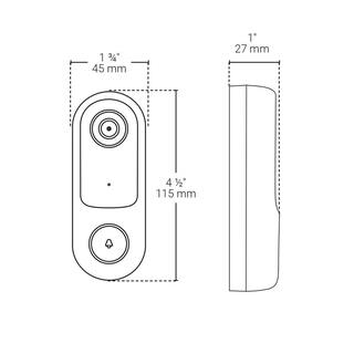 BAZZ SMART HOME Wired Smart Door Bell with HD 1080p Camera WFDBELL1