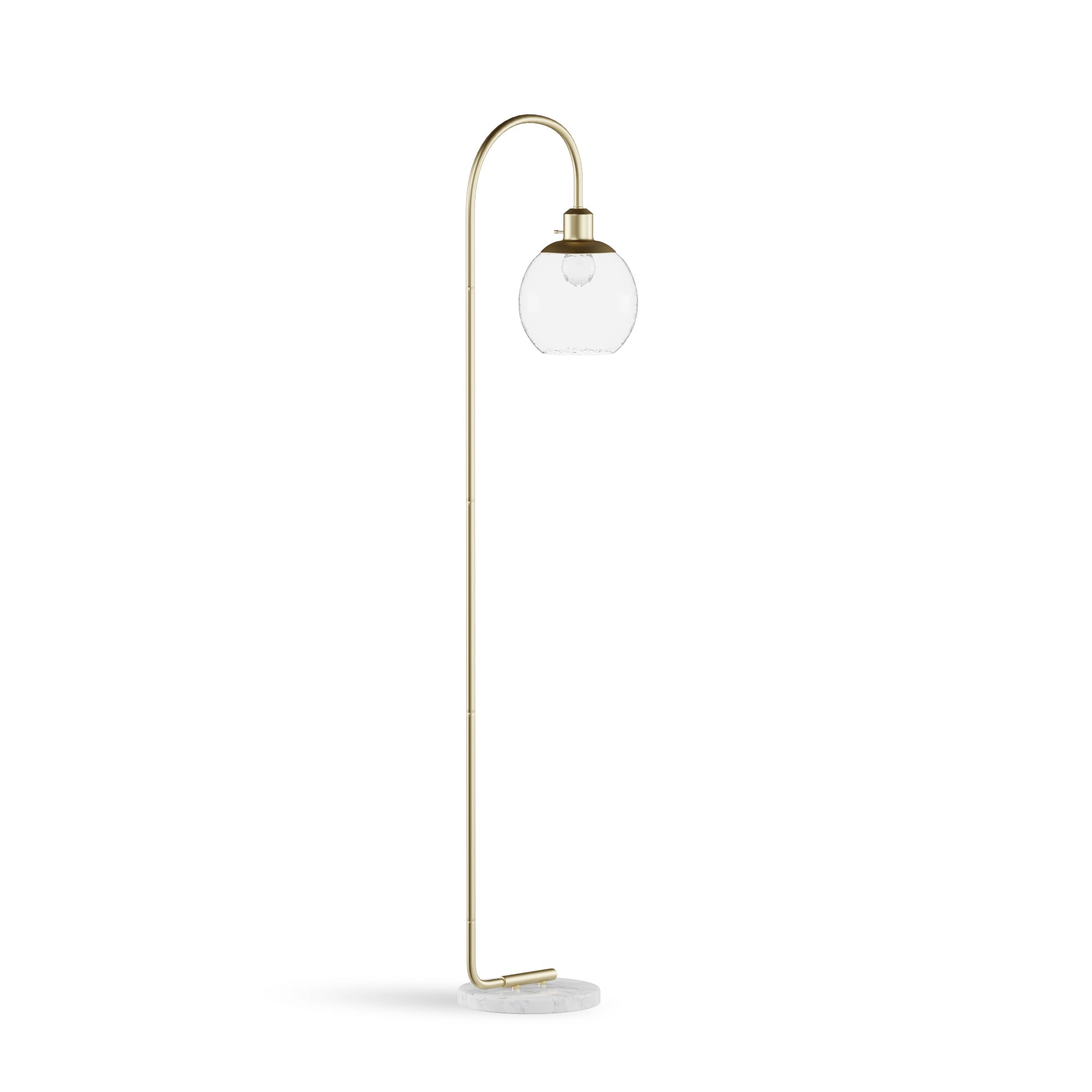 Better Home & Gardens Metal Floor Lamp, Brushed Brass