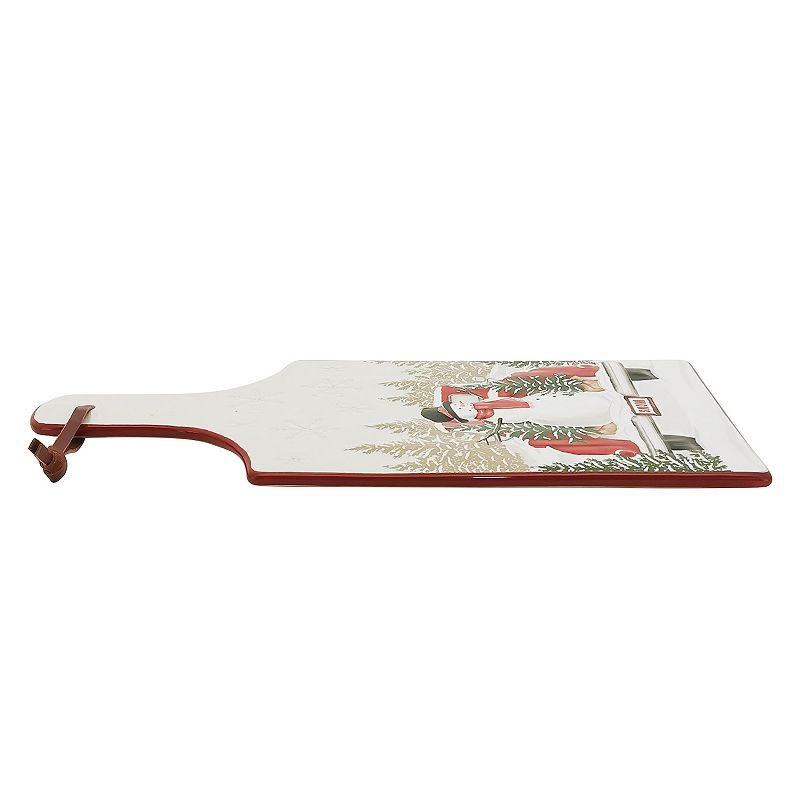 St. Nicholas Square? Yuletide Ceramic Serving Board