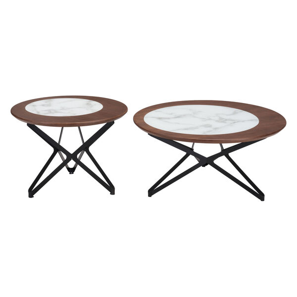 Anderson Multicolor and Black Coffee Table， Set of Two