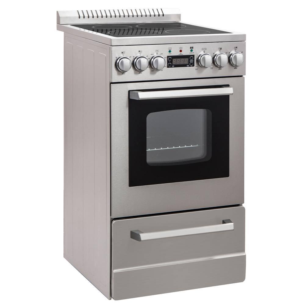 Avanti Elite Series 20 in. Electric Range Oven in Stainless Steel DER20P3S