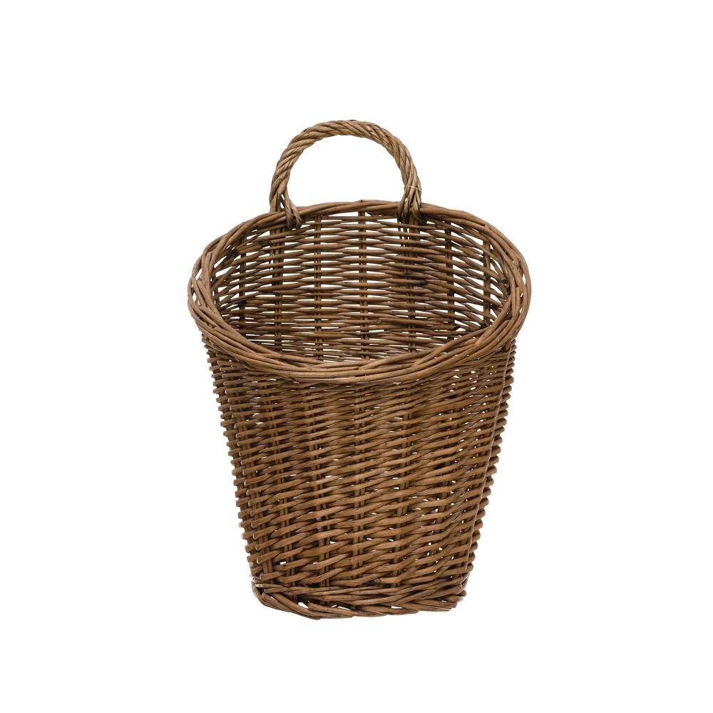 Rattan Wall Basket with Handle   9.9\