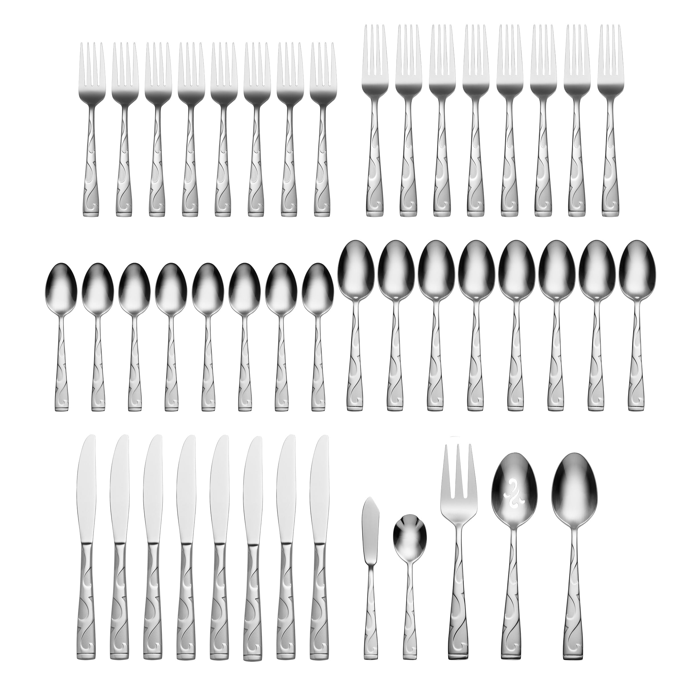 Tuscany 45 Piece Everyday Flatware Set