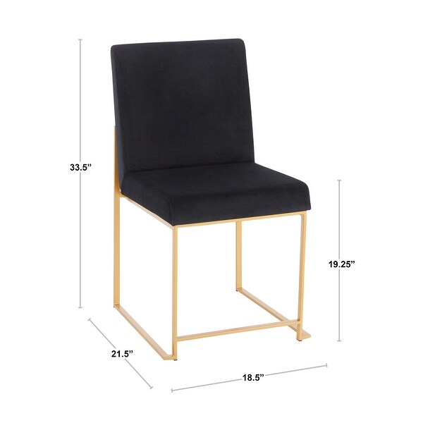 Fuji Gold High Back Dining Chair - Set of 2