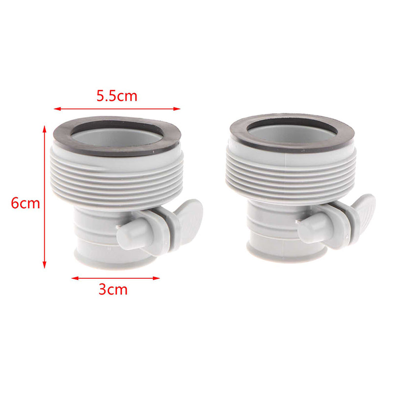 2pcs Pool Hose Conversion Adapter for Filter Pumps Saltwater System Parts