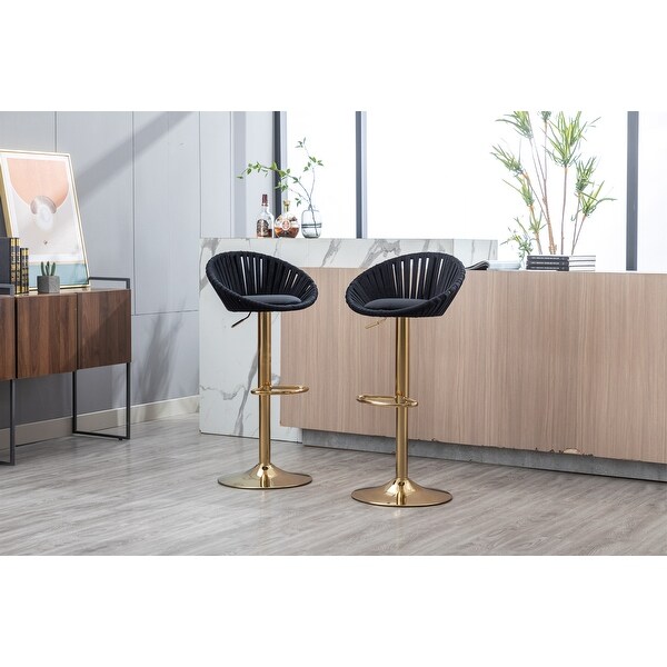 Kitchen Bar Chairs Velvet Bar Stools Set of 2 Barstools - 19.69 *18.11 *38.58