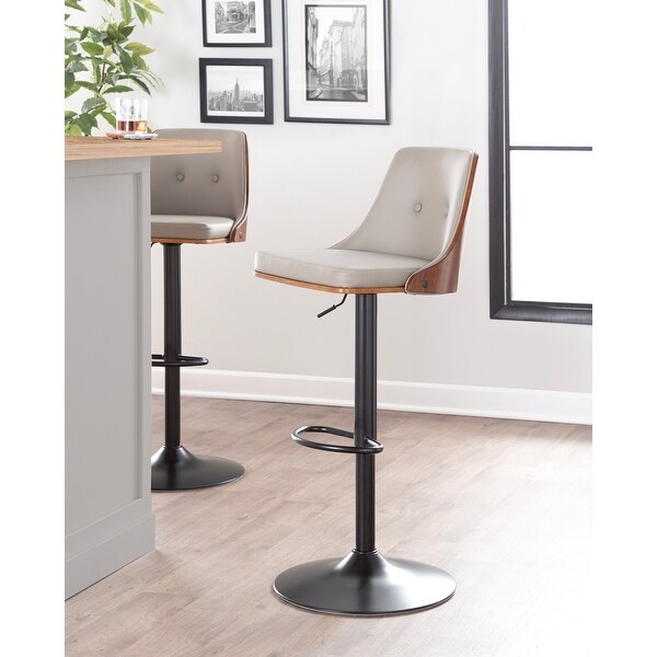 Carson Carrington Oscar Adjustable Height Bar Stool (Set of 2)