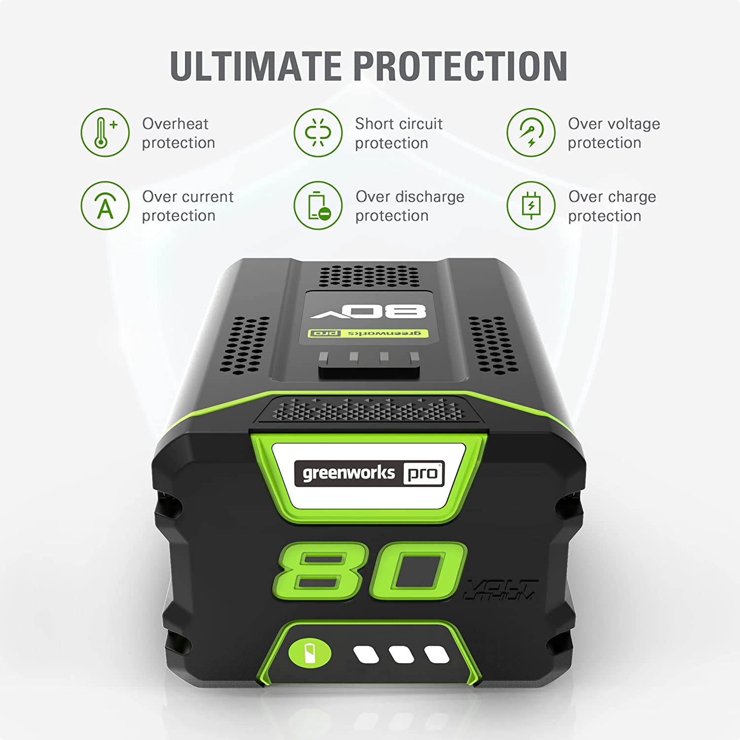 80V 5.0 Ah Lithium Ion Battery | Greenworks Tools