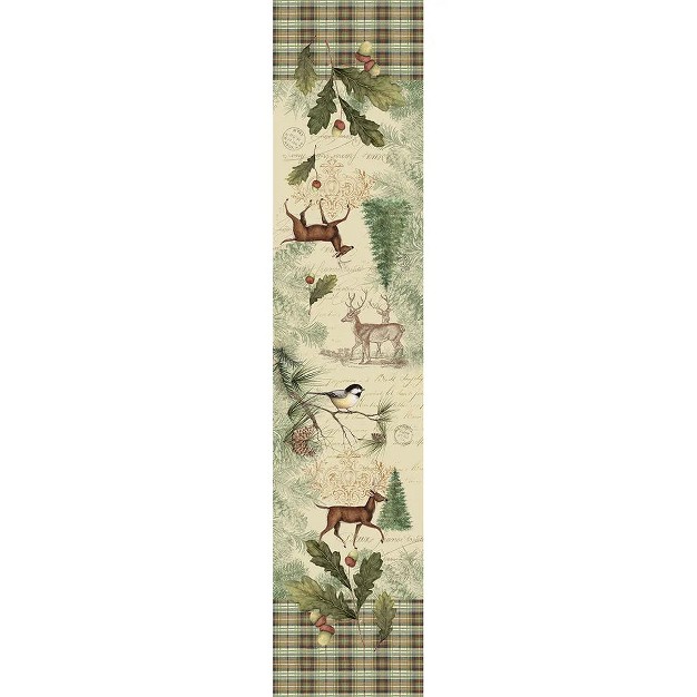 Laural Home Woodland Forest Rectangle Table Runner