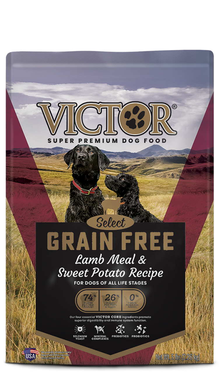 Victor Lamb Grain-Free Dry Dog Food， 5 Lbs