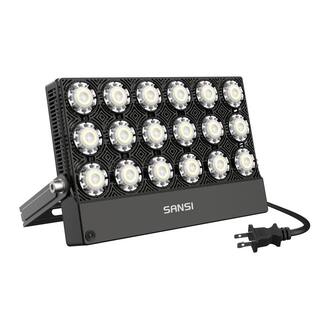 SANSI 100-Watt Black 10000 Lumens Outdoor Integrated LED IP66 Waterproof 5700K Daylight Panel Flood Light 01-06-001-011018