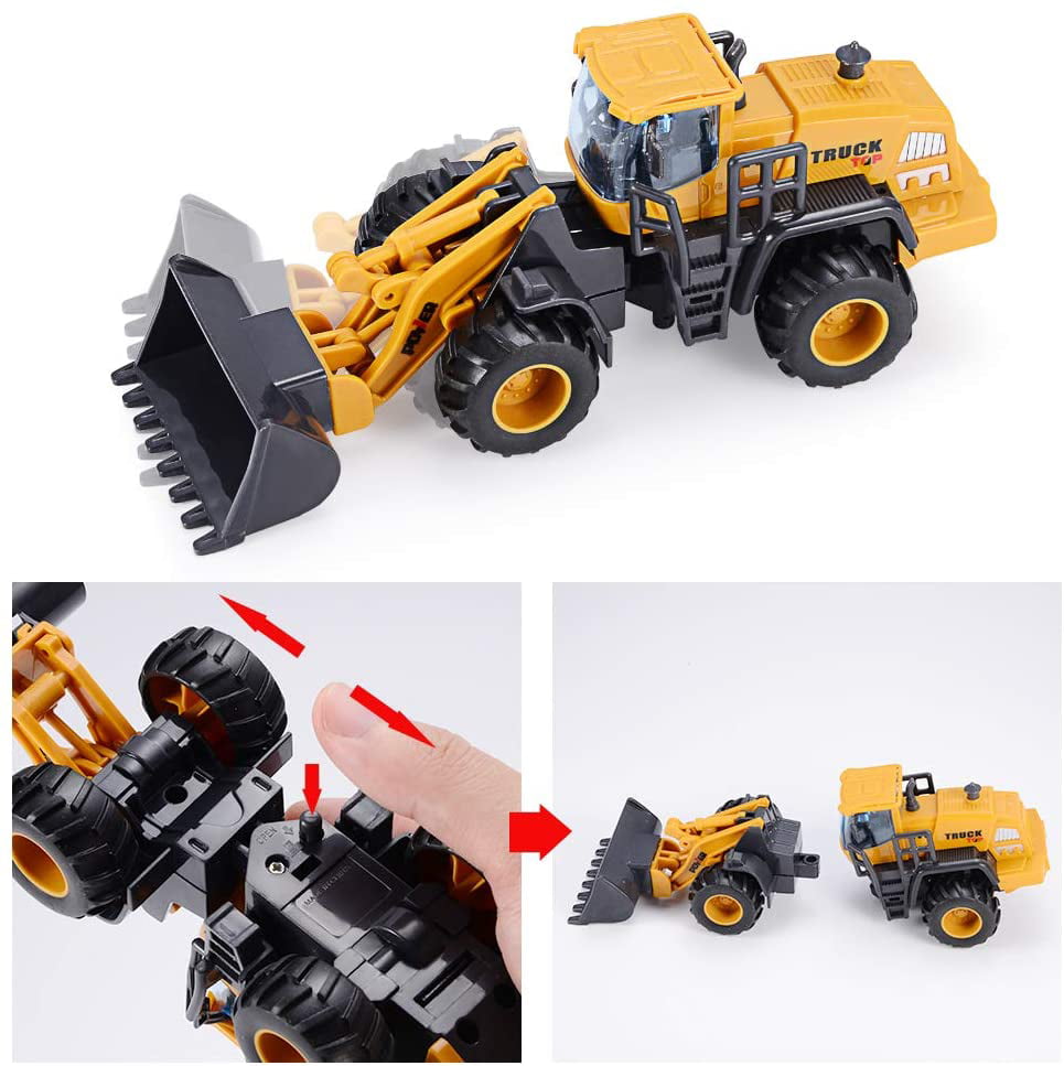 Aochakimg Construction Toys for 3 Year Old Boys, 2 Pack with Excavator Toy, Bulldozer Toys for Kids, Sand Toys, Beach Toys, Truck Toys, Sand Box Toys for 3,4,5,6 Year Old Boys, Girls,Kids