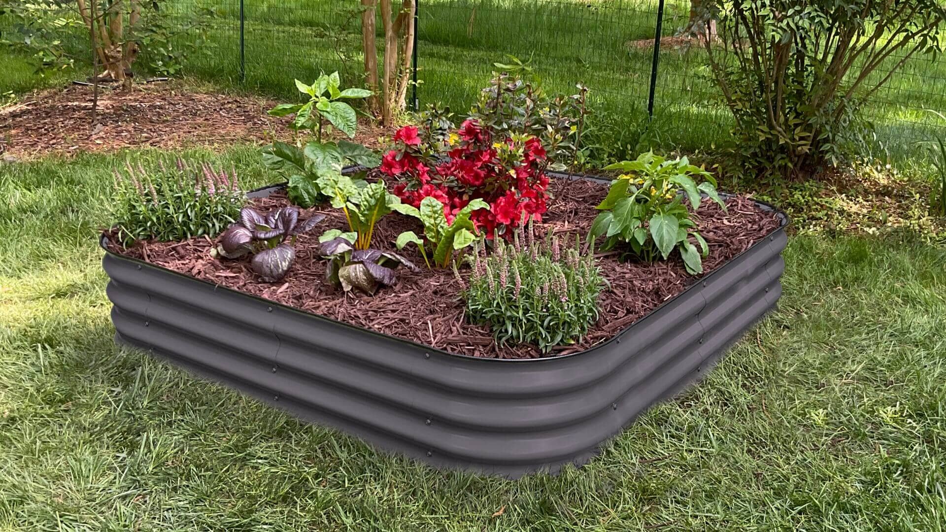 VegHerb's 9-in-1 Metal Raised Garden Bed (11