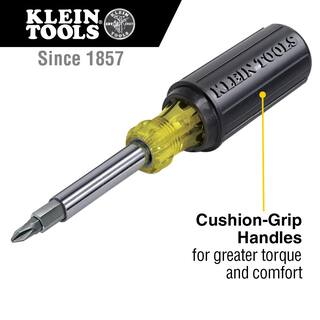 Klein Tools 11-in-1 Multi Bit Screwdriver  Nut Driver - Cushion Grip Handle 32500