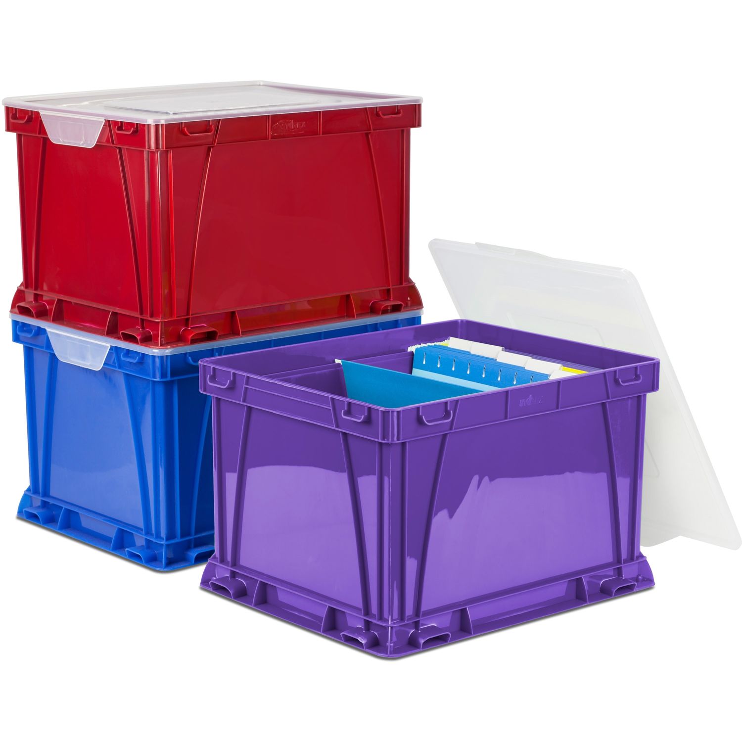 3 Piece Cube Storage Bins by Storex Industries Corporation STX62012U03C