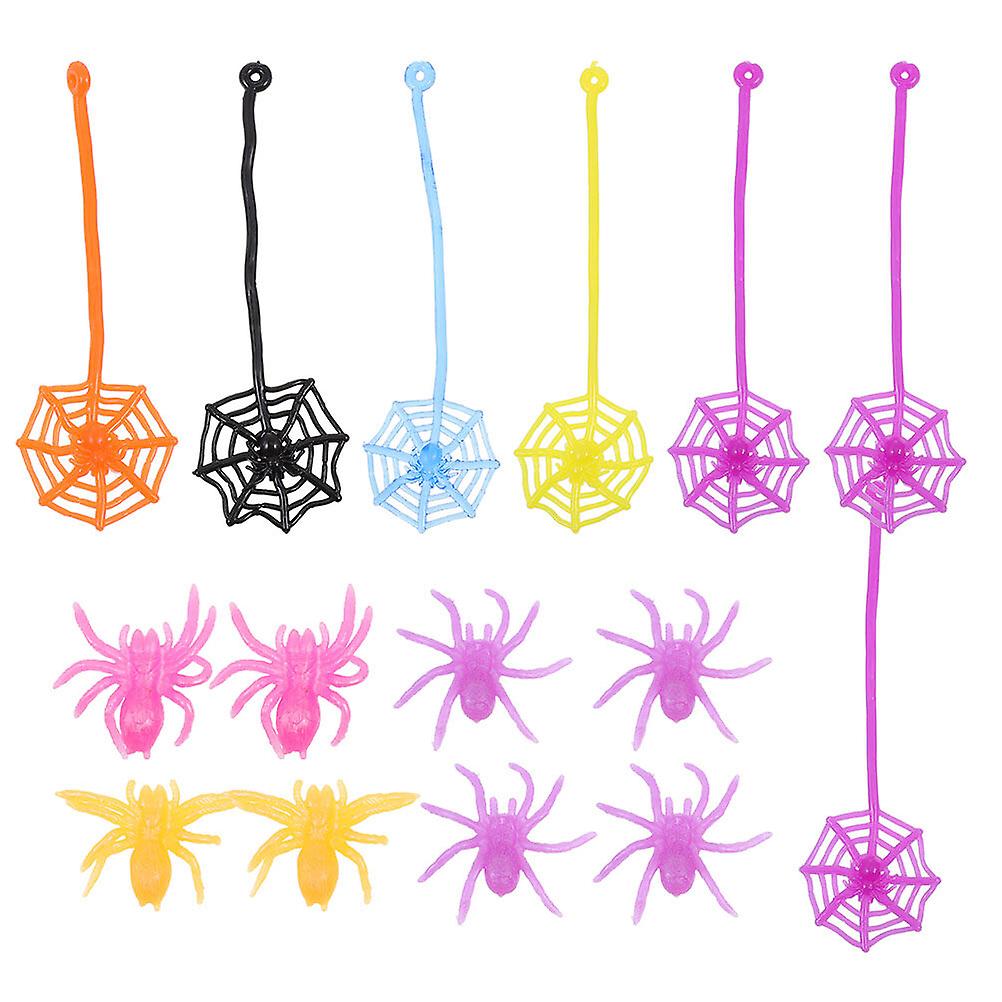 24pcs Halloween Decorations Tpr Supple Glue Prank Toys For Festival Party