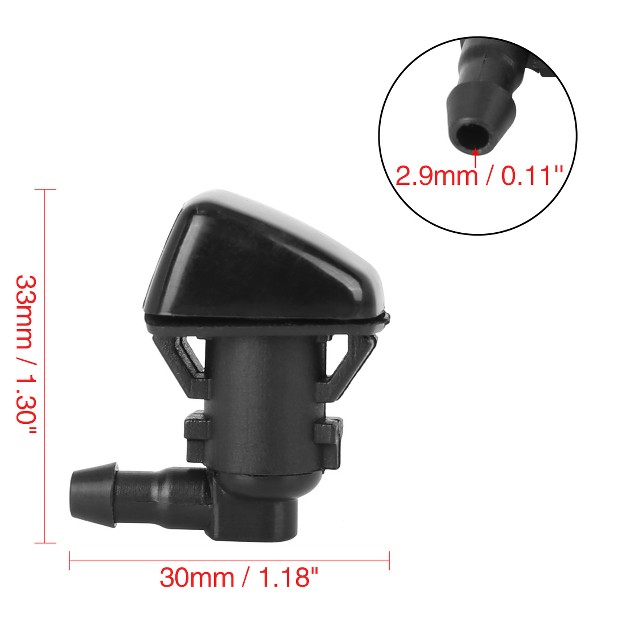 Unique Bargains 7t4z17603a Windshield Washer Nozzle Sprayer For Ford Edge For Lincoln Mkx 2 Pcs