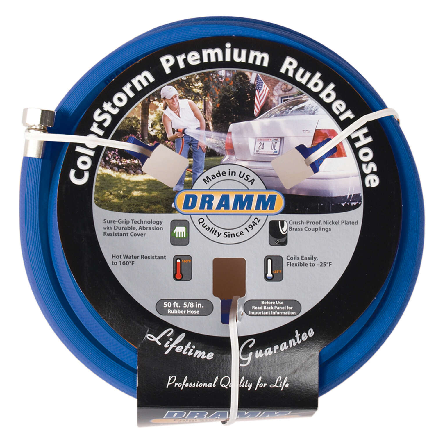 Dramm ColorStorm 5/8 in. D X 50 ft. L Heavy Duty Premium Grade Garden Hose