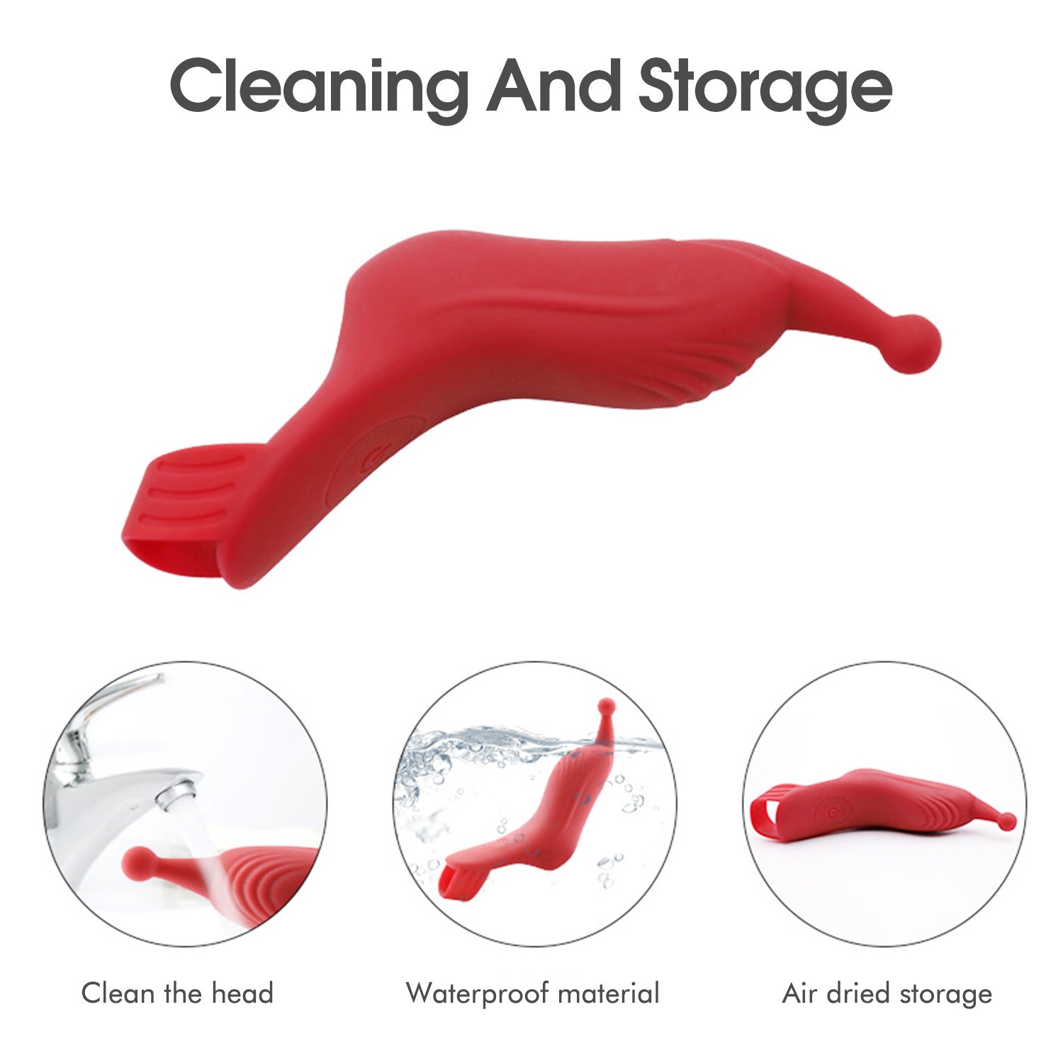 Rechargeable Silicone Finger Vibrator