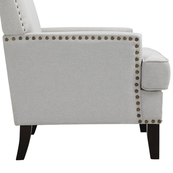 Modern Nailhead Accent Chair