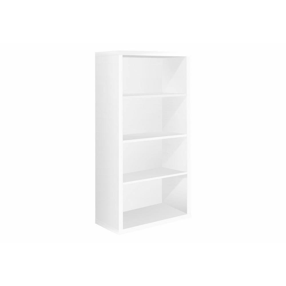 48 in. White with 4-Storage Shelves Composite Bookcase HD7059