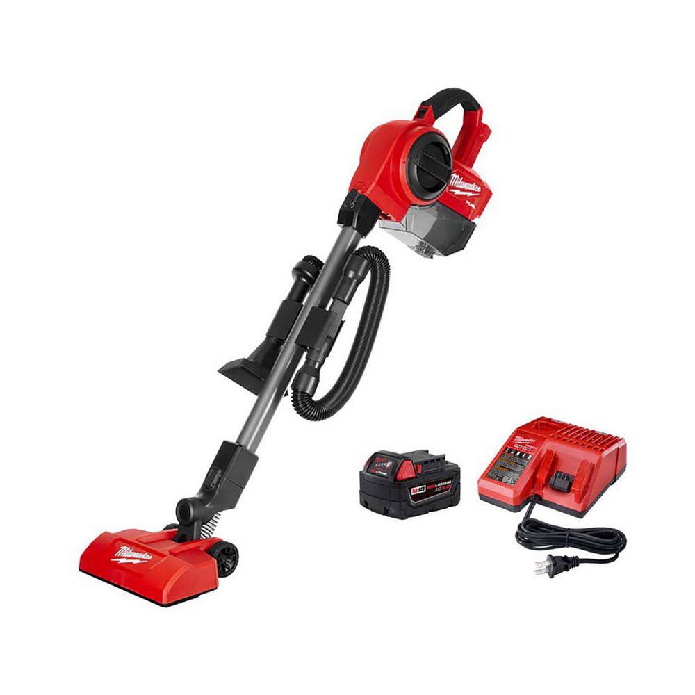 MW M18 FUEL 18-Volt Lithium-Ion Brushless .25 Gal. Cordless Jobsite Vacuum with 5.0 Ah Battery and Charger 0940-20-48-59-1850