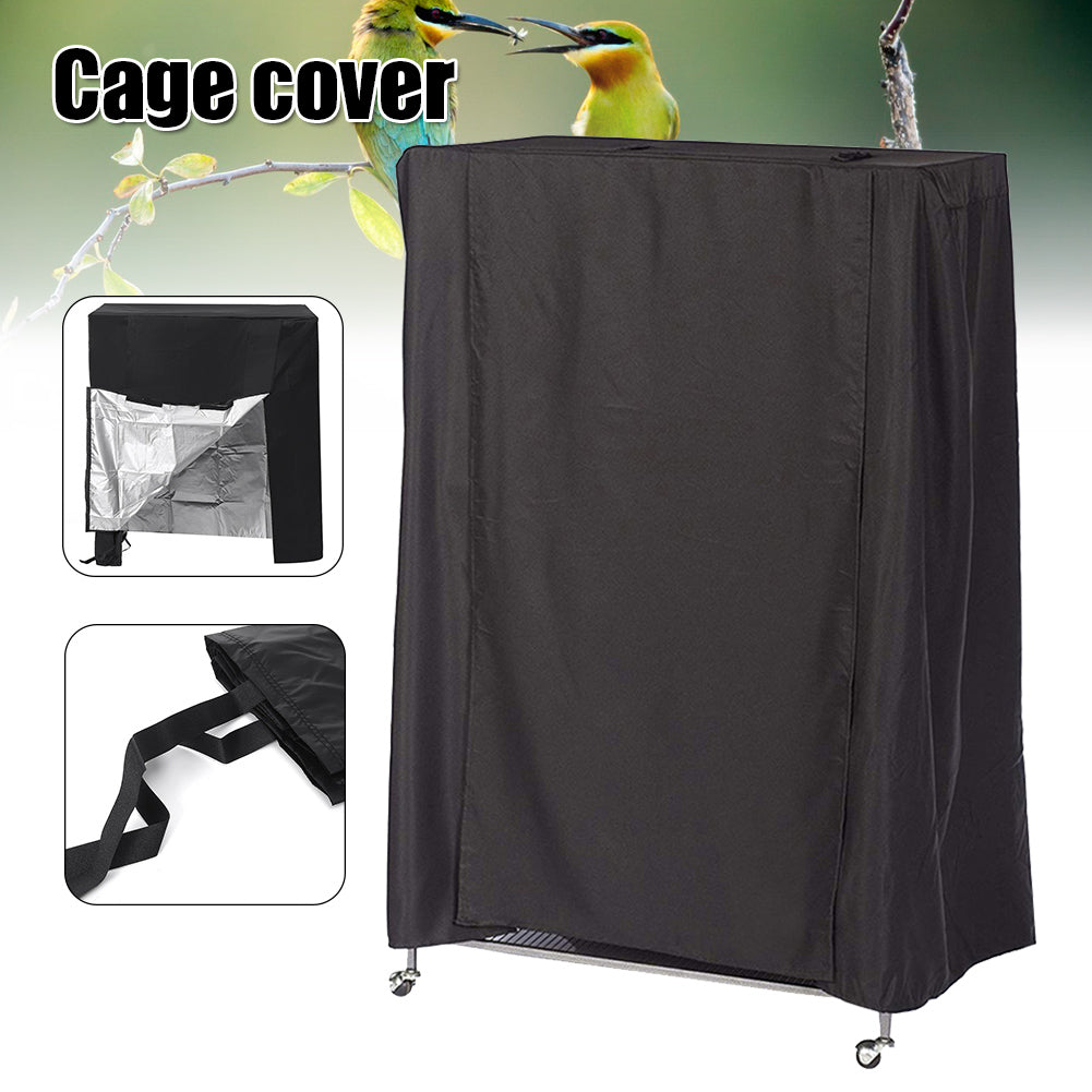 lzndeal Large Birds Cage Cover Durable Lightweight Solid Parrots Sleep Helper Cover Black New