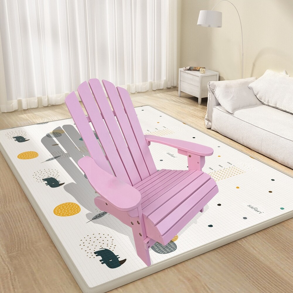 Outdoor or indoor Wood children Adirondack chair