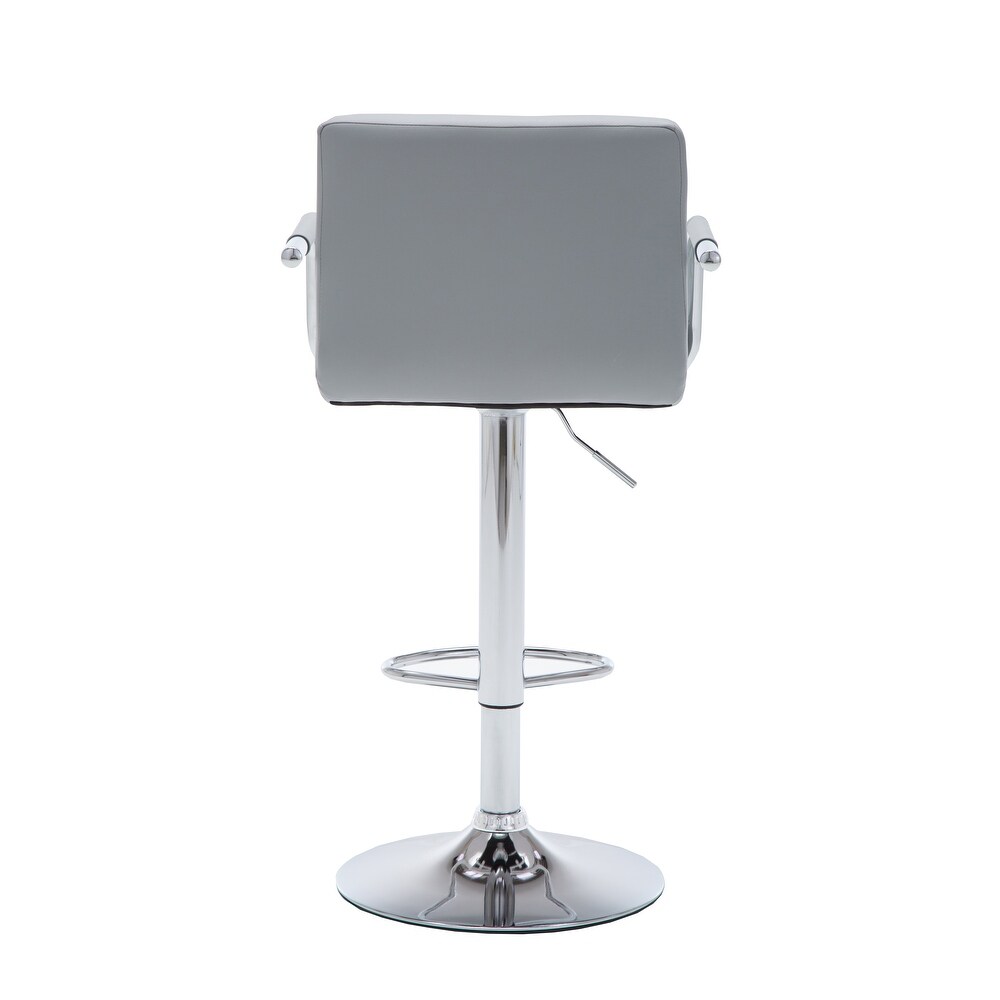 Upholstered Adjustable Retro Bar Stool