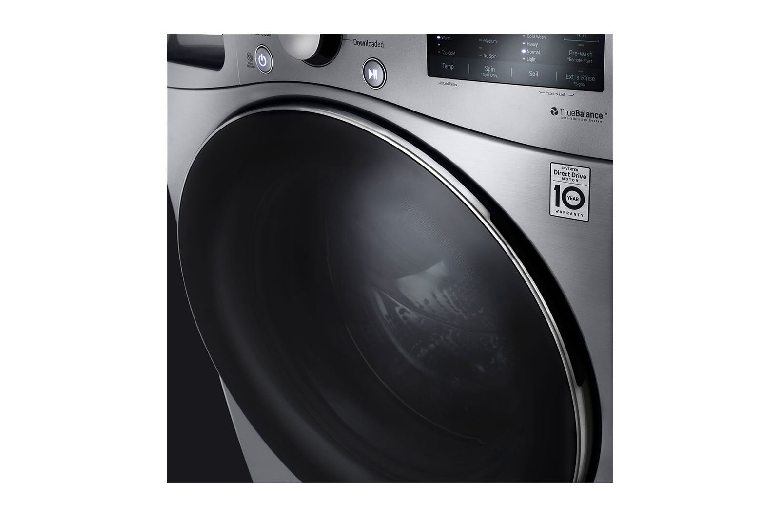 Lg WM3600HVA 4.5 Cu. Ft. Ultra Large Capacity Smart Wi-Fi Enabled Front Load Washer With Built-In Intelligence & Steam Technology