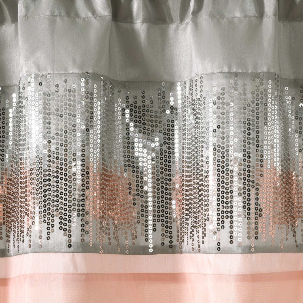 Lush Decor Night Sky Sequins Embroidery Valance   18\