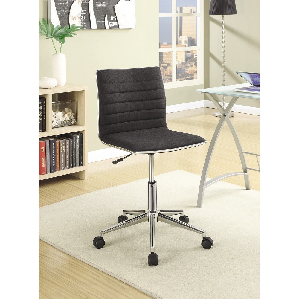 Chelmsford Tilt Armless Office Chair with Casters