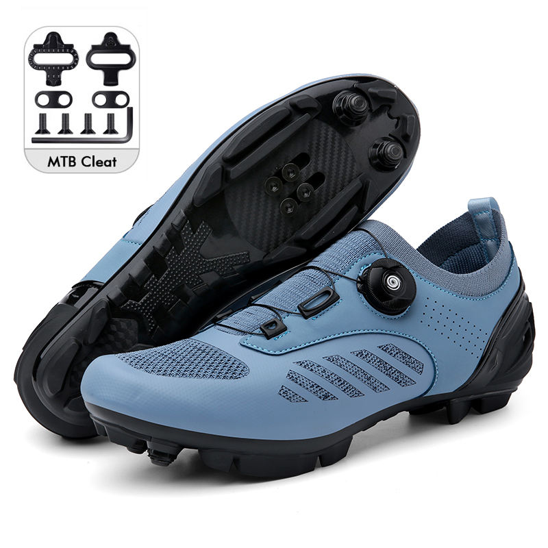 MTB Cycling Shoes Men Self locking Cleat Speed Road Bike Sneakers Racing Bicycle Shoes Women Flat Mountain SPD Clits Footwear