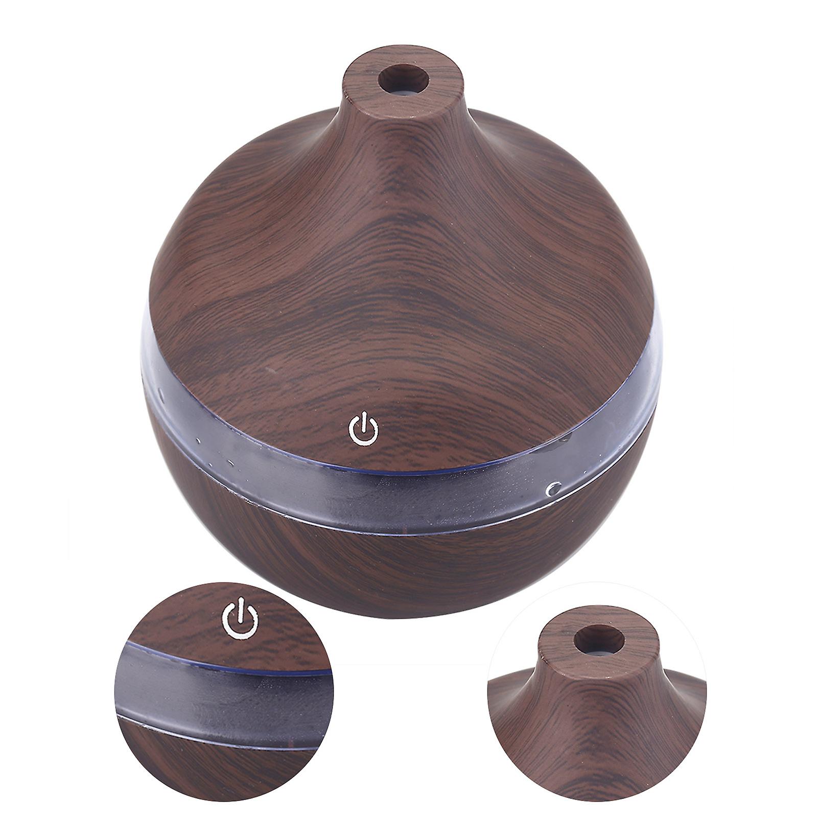 300ml Wood Grain Usb Humidifier Colorful Led Night Light Mist Maker For Office Car Home