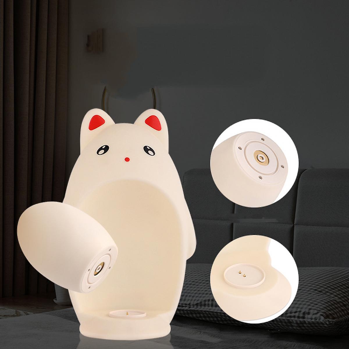 2-in-1 Portable Cat Nursery Night Light With Portable Egg Light， Adjustable Brightness， Usb-powered