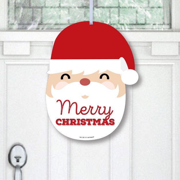 Big Dot Of Happiness Jolly Santa Claus Hanging Porch Christmas Party Outdoor Decorations Front Door Decor 1 Piece Sign