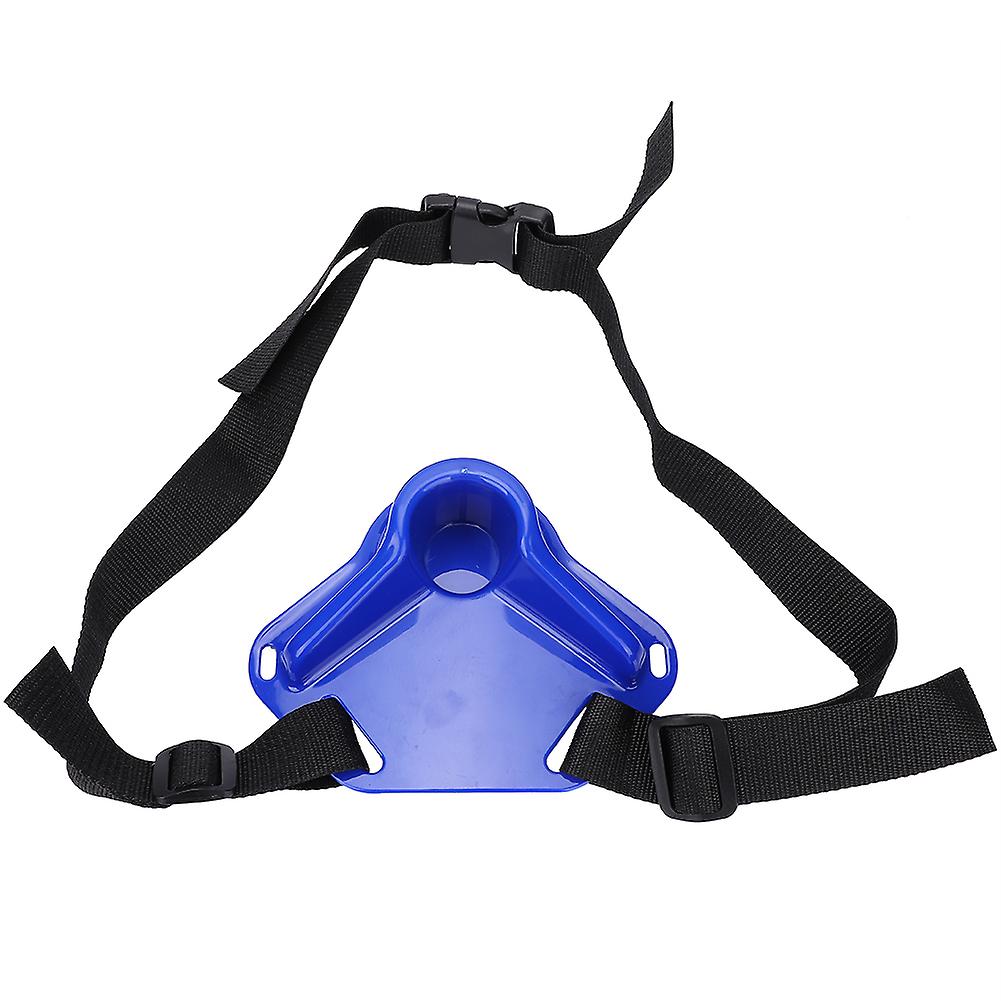 Mini Fish Top Belt Sea Boat Fishing Gimbal Waist Strap Support Protective Accessory (blue)