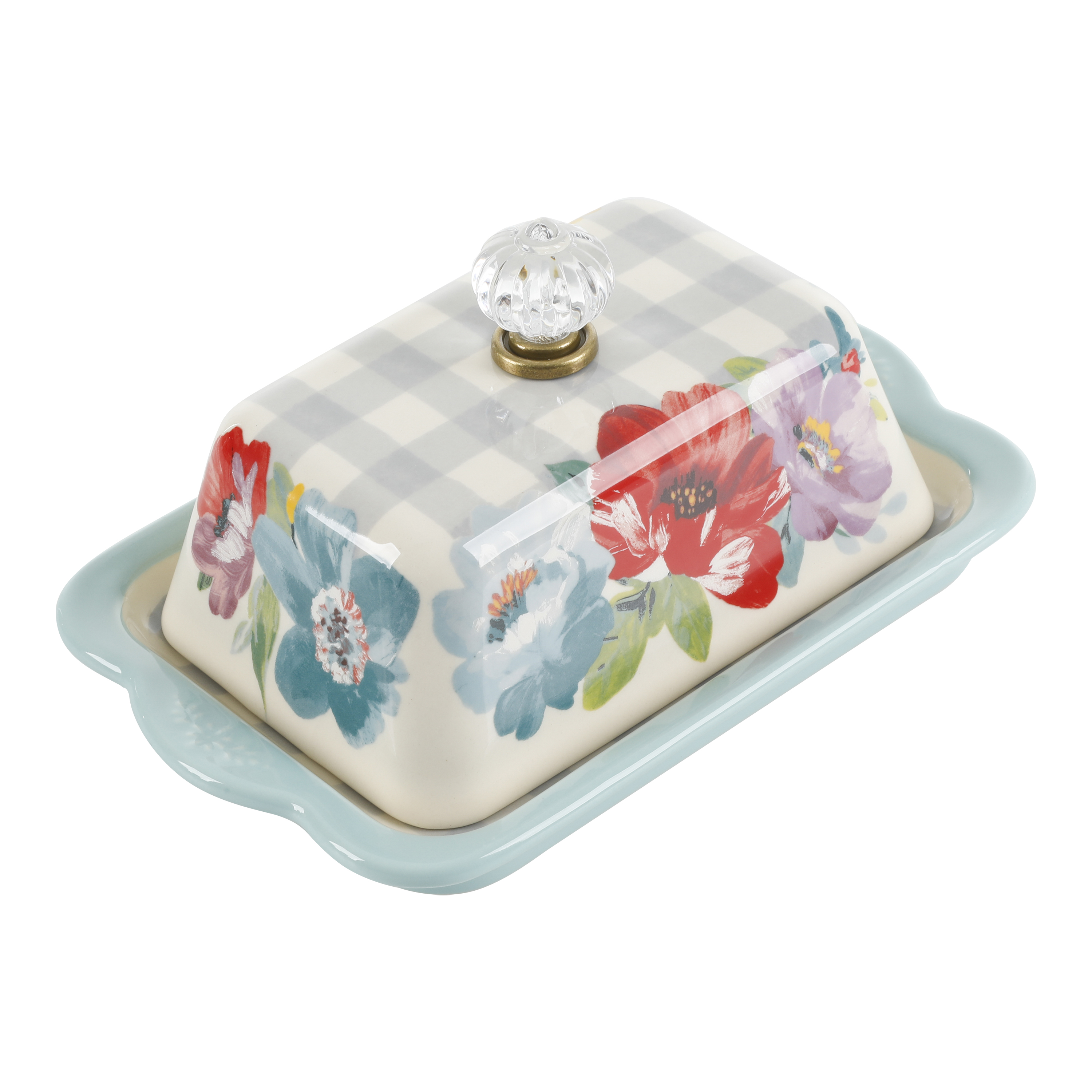 The Pioneer Woman Sweet Romance Butter Dish + Cream and Sugar Set