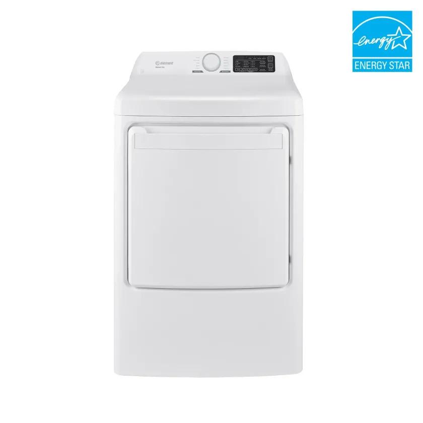 Element Appliance ETD7527EBW Element 7.5 Cu. Ft. Electric Dryer - White, Energy Star (Etd7527Ebw)