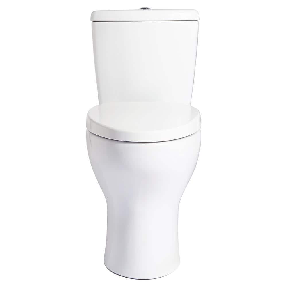 Niagara Stealth Phantom 2Piece 08 GPF Single Flush Elongated Toilet in White Seat Not Included