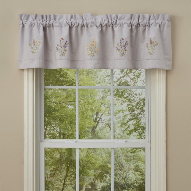 Park Designs Flowers Embroidered Lined Valance 60 x27 x27 X 14 x27 x27