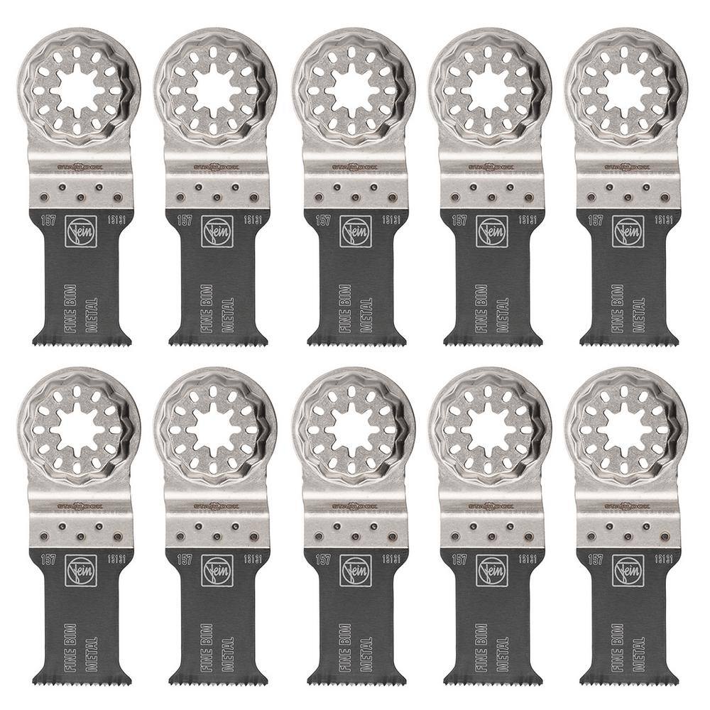 FEIN 1-316 in. E-Cut Fine Saw Blade Starlock (10-Pack) 63502157290